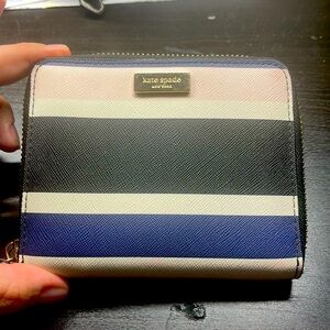 Kate spade stripped wallet